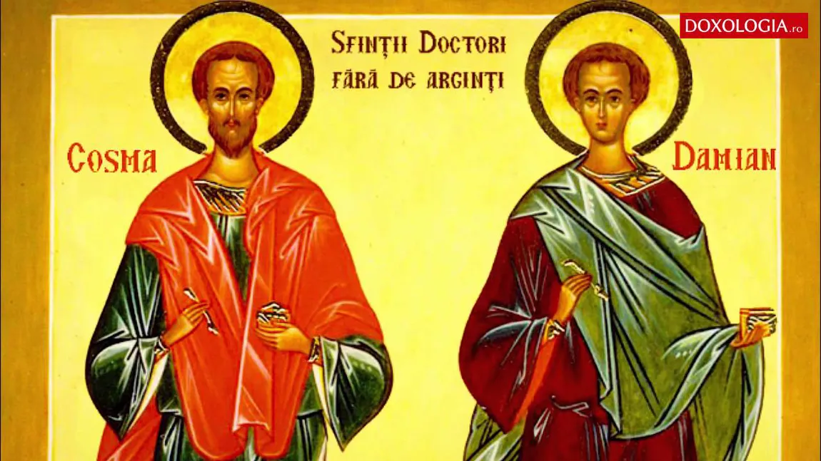 Calendar ortodox 1 iulie 2023. Sfinţii Cosma şi Damian, doctori fără arginţi. Rugăciune vindecătoare făcătoare de minuni