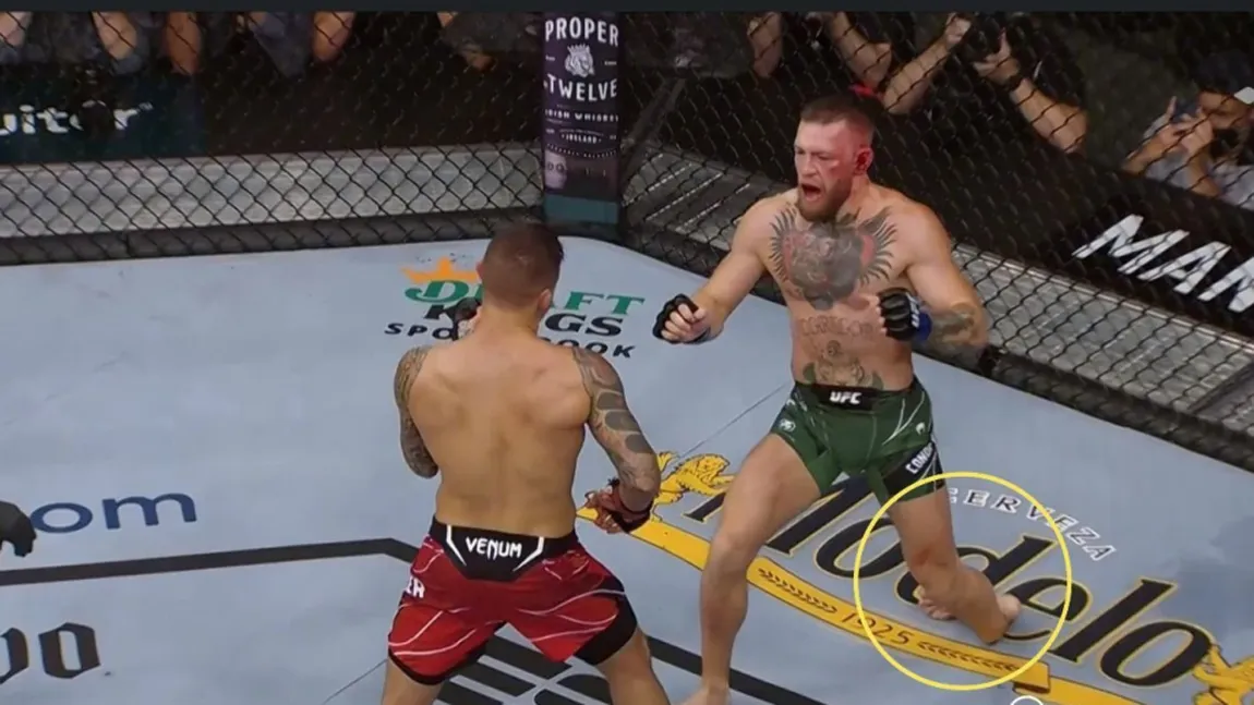Conor McGregor, învins prin TKO! Şi-a rupt piciorul în prima rundă cu Dustin Poirier VIDEO