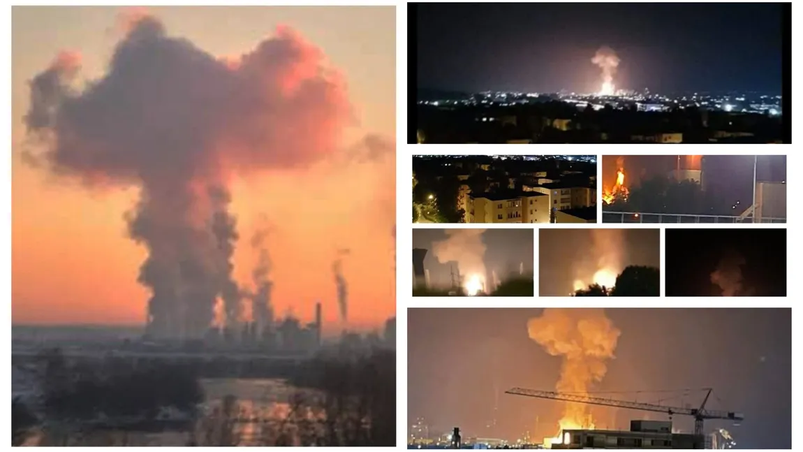 Explozie la combinatul Azomureş. A fost emis un mesaj Ro-Alert VIDEO