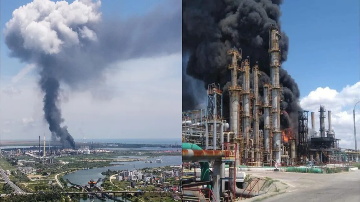 Petromidia, prima reacţie după explozie. Compania spune de la ce a pornit explozia