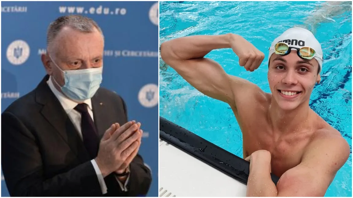 David Popovici, fenomenul înotului mondial, va fi premiat de Ministrul Educației pentru rezultatele obținute la Jocurile Olimpice de la Tokyo