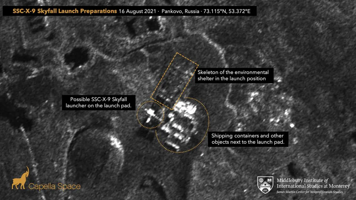 Imagini din satelit surprinse de americani arată că Rusia ar pregăti testarea unei rachete nucleare supranumite şi 