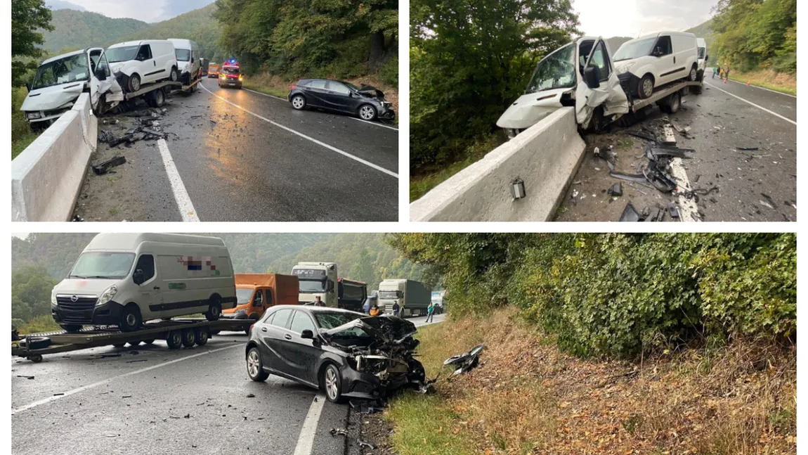 Accident cumplit cu trei victime, în Cluj. Un tânăr de 22 de ani a pierdut controlul volanului şi a intrat în plin într-un alt autoturism