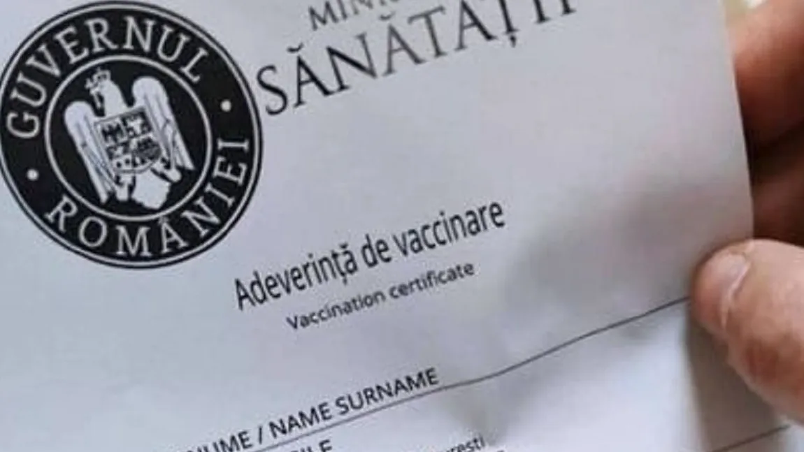 Ministrul de Interne, anunţ de ultimă oră despre adeverinţele de vaccinare false: 