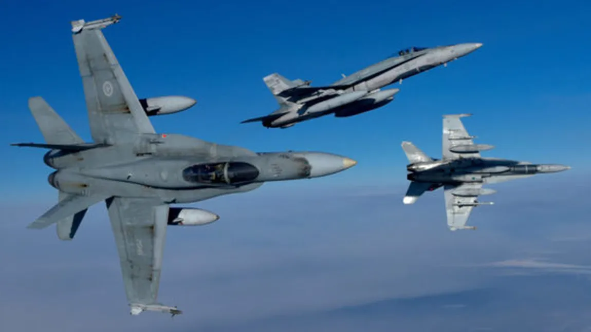 Aeronave militare ruse, interceptate deasupra Mării Negre de avioane române şi canadiene