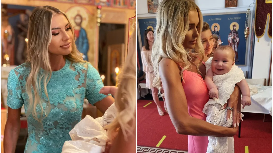 Claudia Neghină şi-a botezat fetiţa. Primele imagini de la eveniment: 