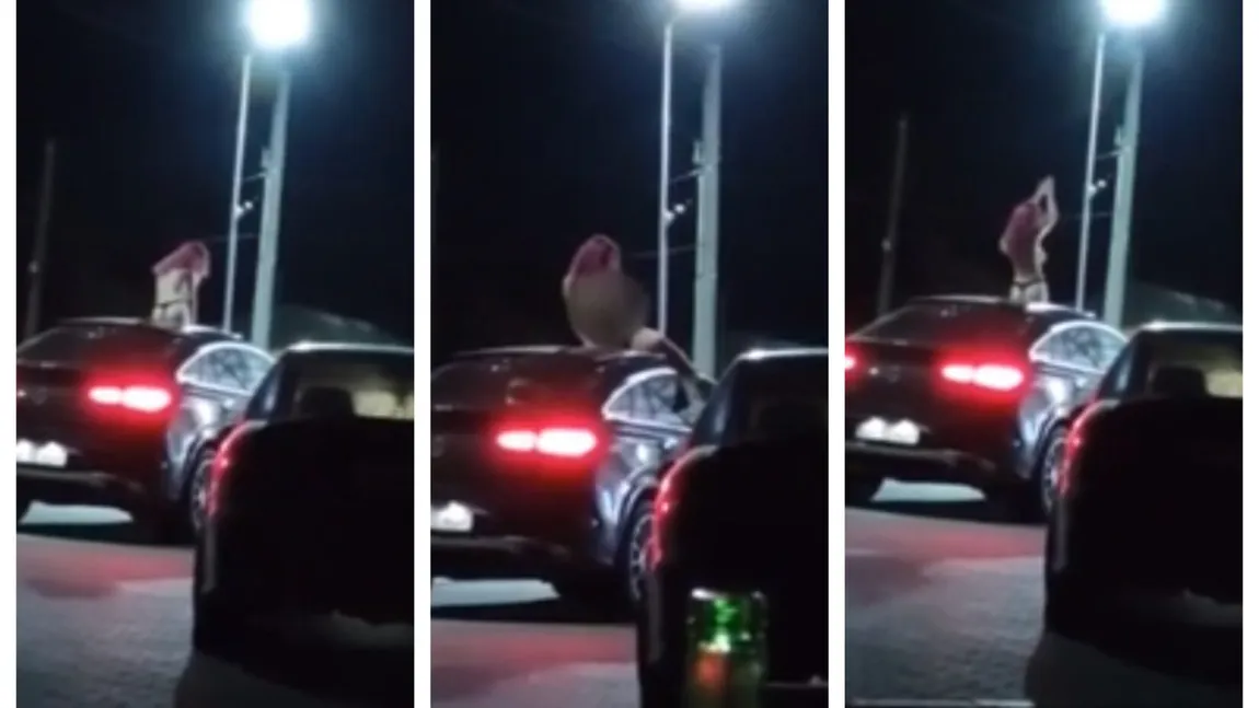 Imagini incendiare cu o fată care dansează dezbrăcată în maşina unui liberal din Giurgiu