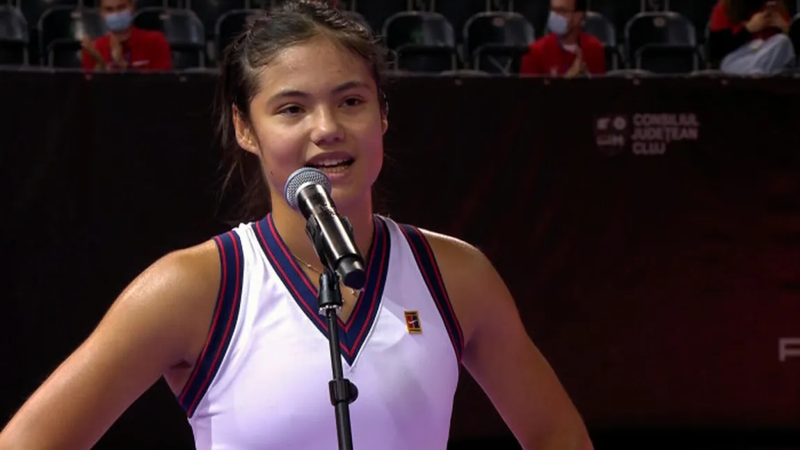 Emma Răducanu, discurs impresionant în română după primul meci la Transylvania Open. 