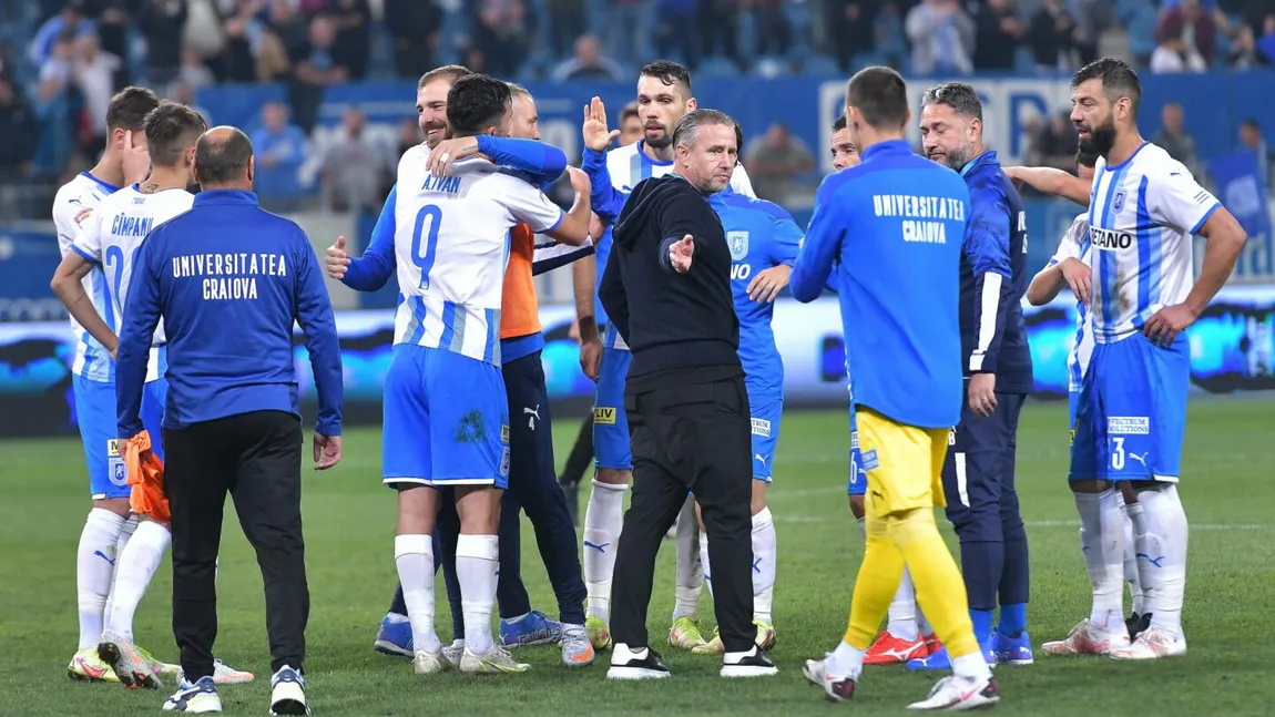 FCU Craiova - CS Universitatea Craiova 0-2 în etapa a 11-a din Liga 1. Vezi clasamentul