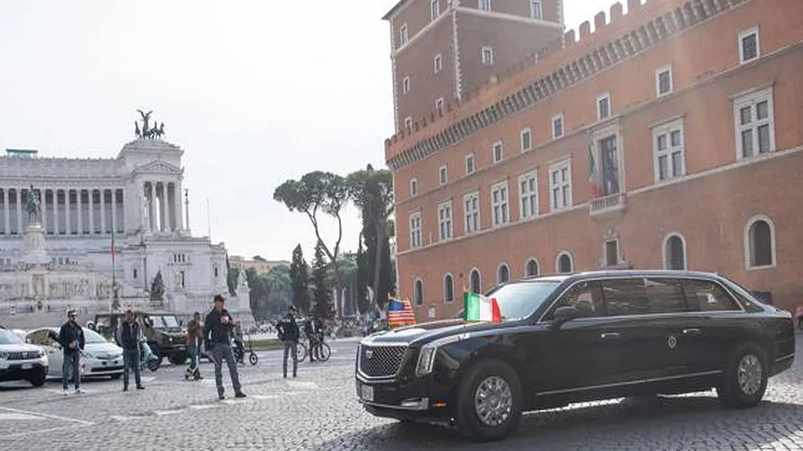 Alertă la Roma. Un șofer român a făcut accident cu o mașină din coloana oficială a lui Joe Biden