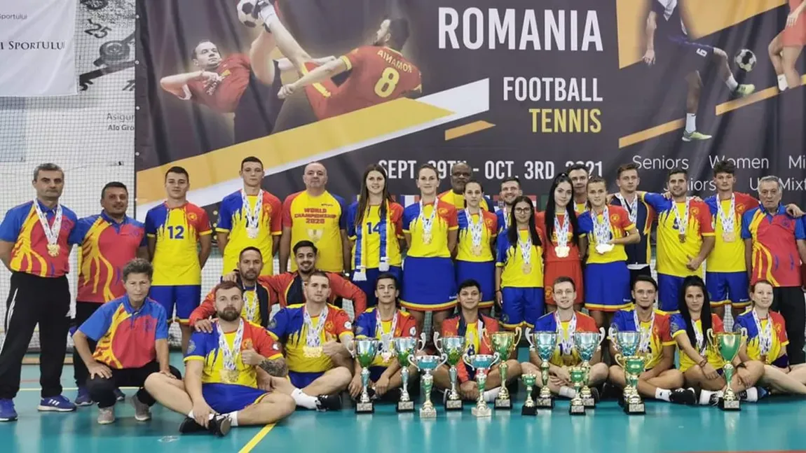 România a câştigat 11 medalii de aur la Campionatul Mondial de Fotbal Tenis
