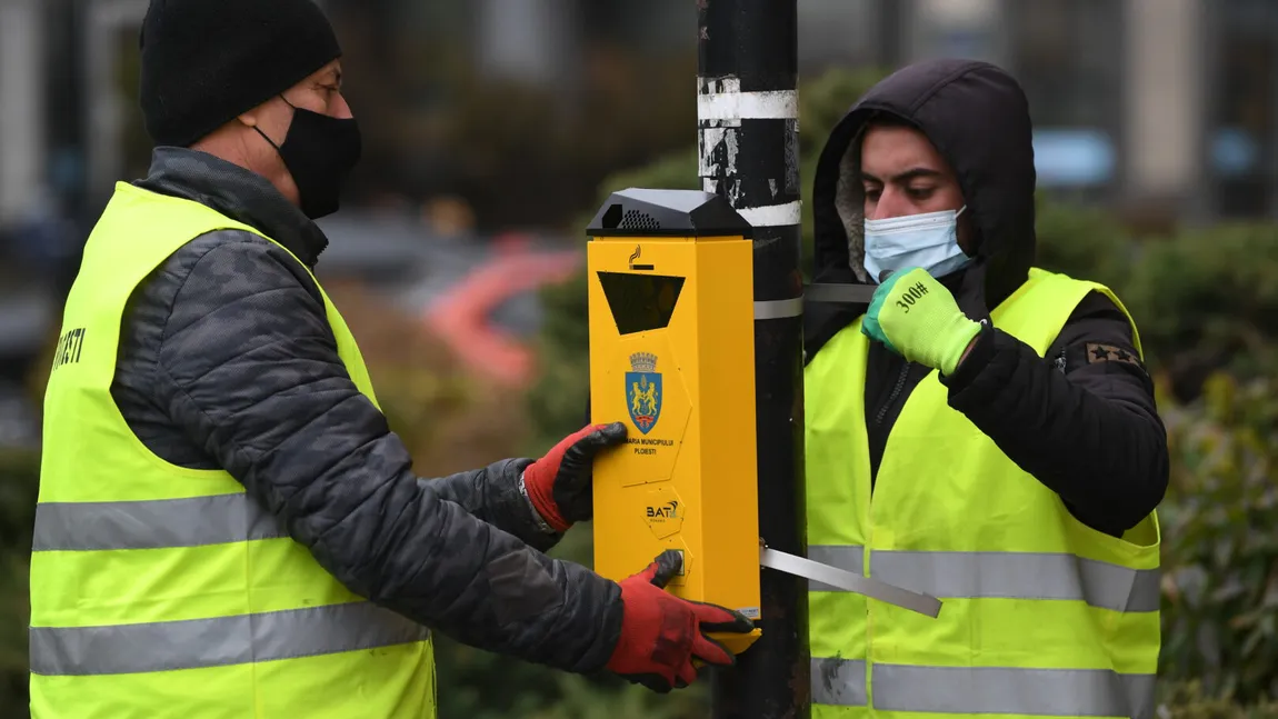 Campania ALEGE ASUMAT UN ORAȘ CURAT ajunge în Ploiești. 200 de scrumiere stradale speciale se află de acum la îndemână pentru alegeri asumate și sustenabile