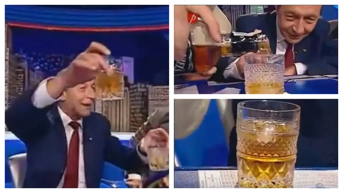 Video epocal! Traian Băsescu te învață sa bei whisky după 
