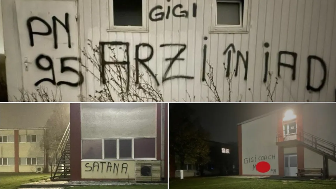 Baza FCSB, vandalizată de fani! Mesaje dure la adresa lui Gigi Becali: ce scrie pe gardul 