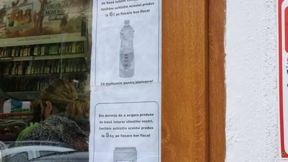 Alimente raționalizate în supermarketurile din România. Oamenii se tem de o posibilă criză alimentară