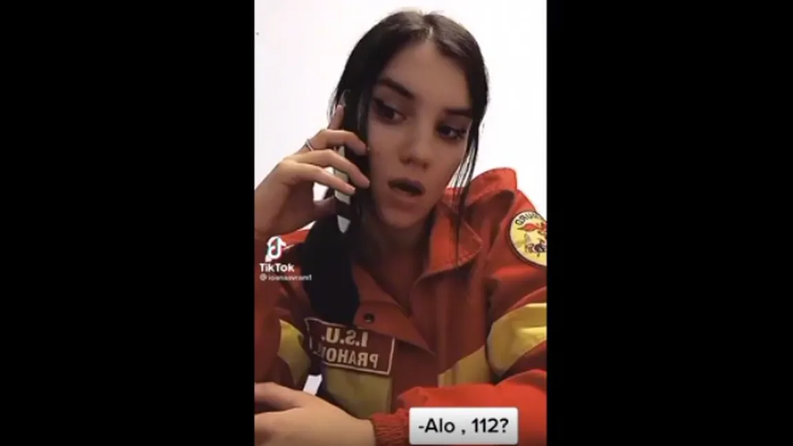 Voluntar ISU, dat afară după ironii într-un film pe TikTok la adresa românilor care sună la 112