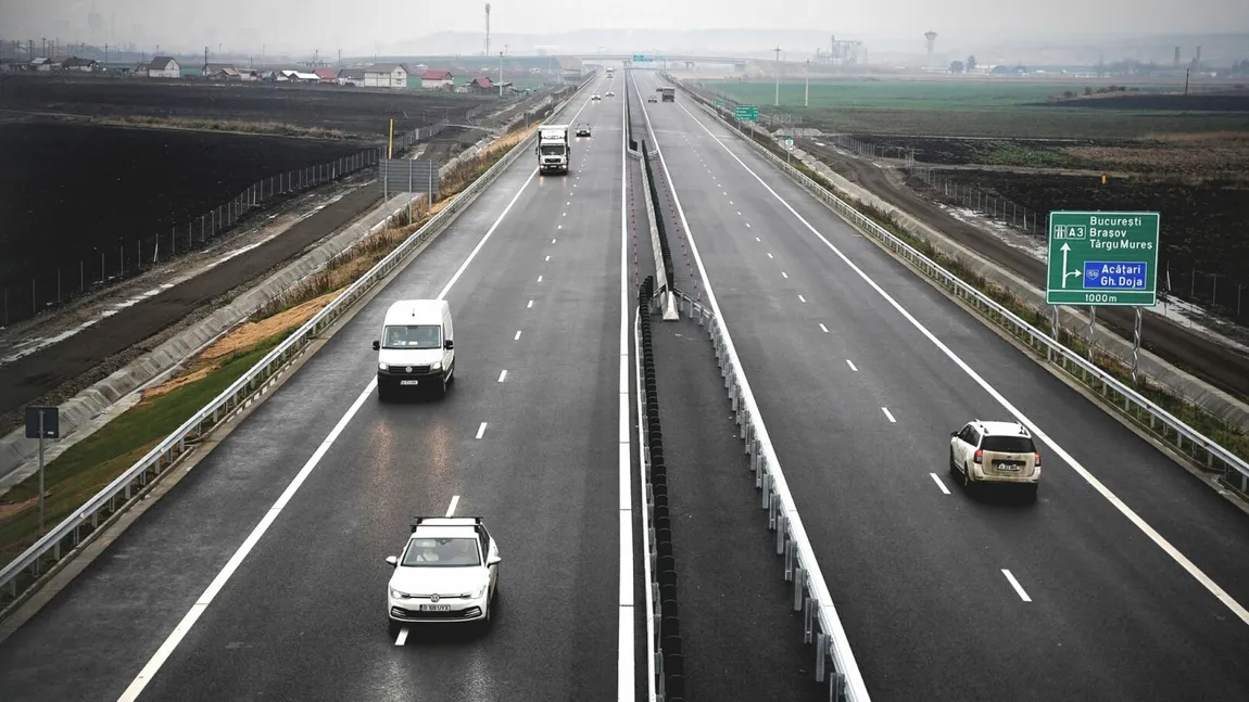A fost deschisă circulaţia pe lotul Târgu Mureş - Ungheni din A3. România are acum aproape 950 de km de autostradă