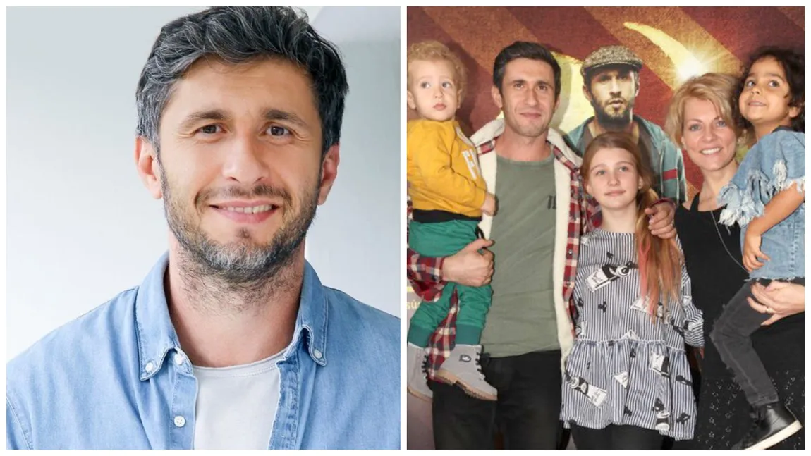 Cum se înțeleg copiii lui Dragoș Bucur. Actorul și soția sa au adoptat o fetiță de etnie rromă. 