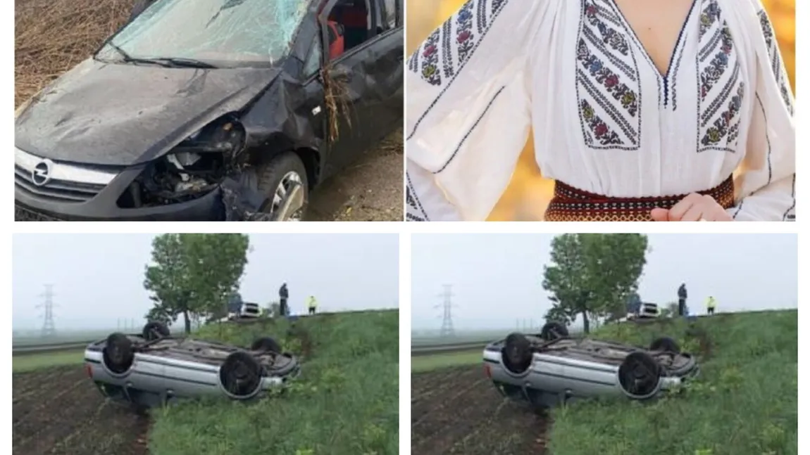 Folclorul românesc, aproape de o nouă tragedie. S-a rostogolit de patru ori cu maşina pe câmp după ce un cauciuc a explodat