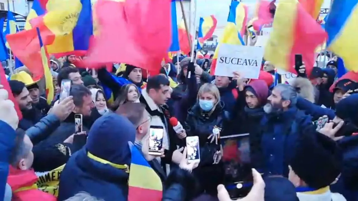 Jurnalistă România TV, jefuită la protestul AUR din Alba Iulia. Apel către George Simion pentru găsirea bunurilor furate