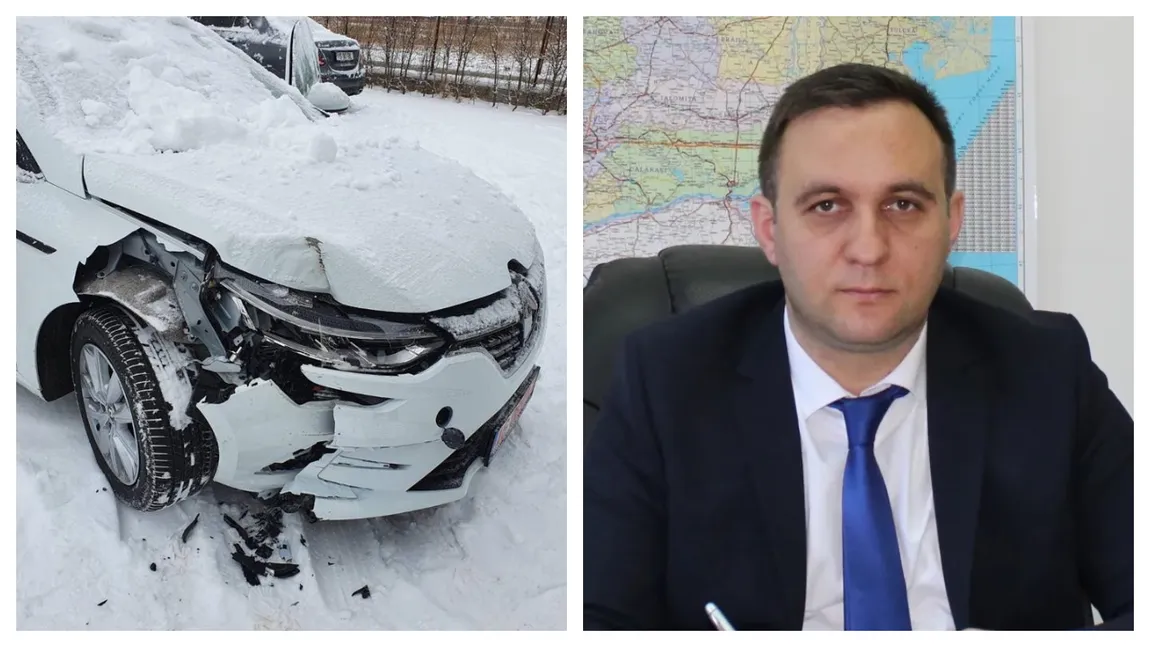 EXCLUSIV | Mihai Ponea, vicepreşedintele ANSVSA, accident cu maşina de serviciu. Autoturismul cu doar 17 km la bord nu avea cauciucuri de iarnă