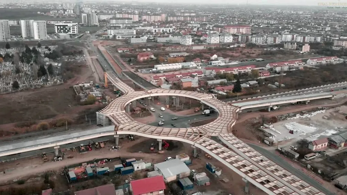 Când va fi gata pasajul de la Domneşti. Structura metalică are peste 2.000 de tone