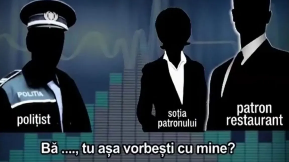 Poliţist ameninţat cu moartea de un patron de restaurant: Vin și te iau din pat. De față cu mumă-ta și cu tac-tu îți tai capu'!