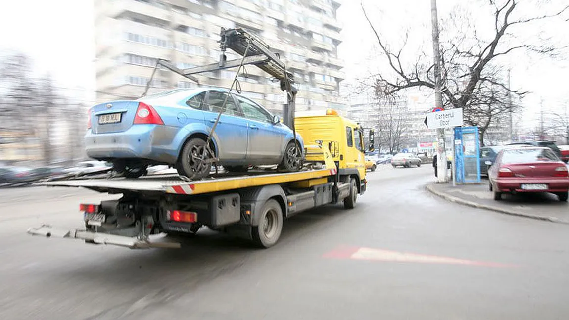 Maşinile parcate neregulamentar pe marile bulevarde ale Bucureștiului ar urma să fie ridicate - proiect