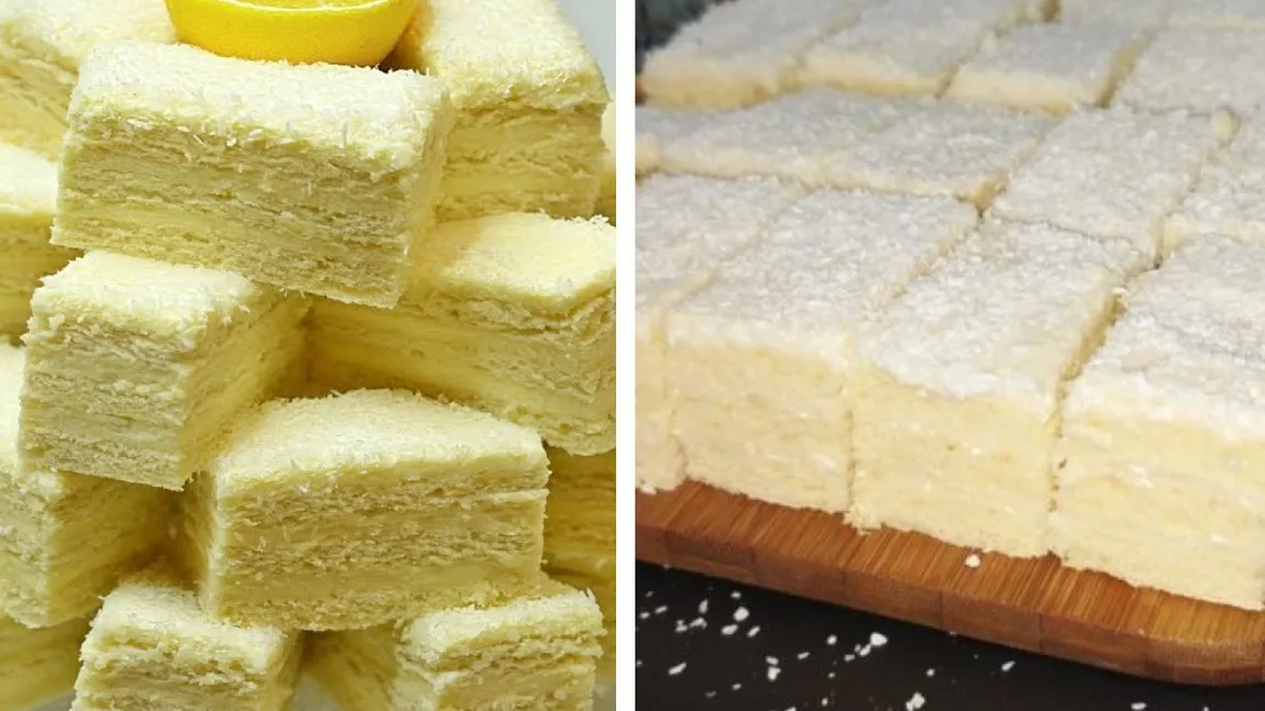 Prăjitura Albă ca Zăpada, reţeta veche. Desertul favorit al celor care iubesc aroma de lămâie