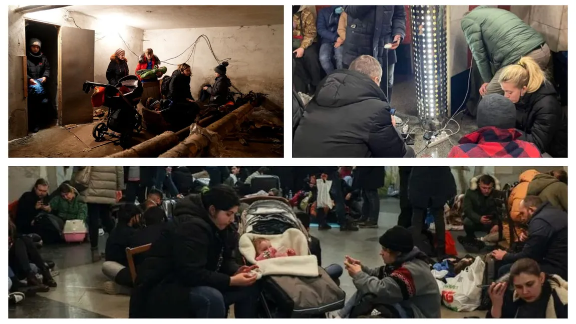 Ploaie de rachete în Ucraina. Oamenii s-au baricadat la metrou, se aşteaptă atacarea Kievului VIDEO