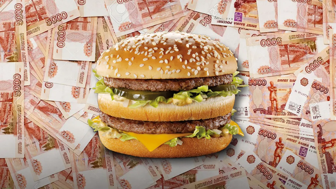 Rubla rusească este cea mai subevaluată monedă din lume, conform indicelui Big Mac. Francul elveţian şi coroana norvegiană sunt cele mai supraevaluate