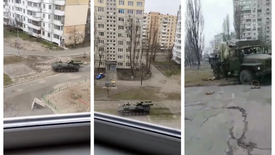 Militarii ruşi au ajuns în Kiev. Lupte pe stradă la periferia capitalei Ucrainei FOTO ŞI VIDEO
