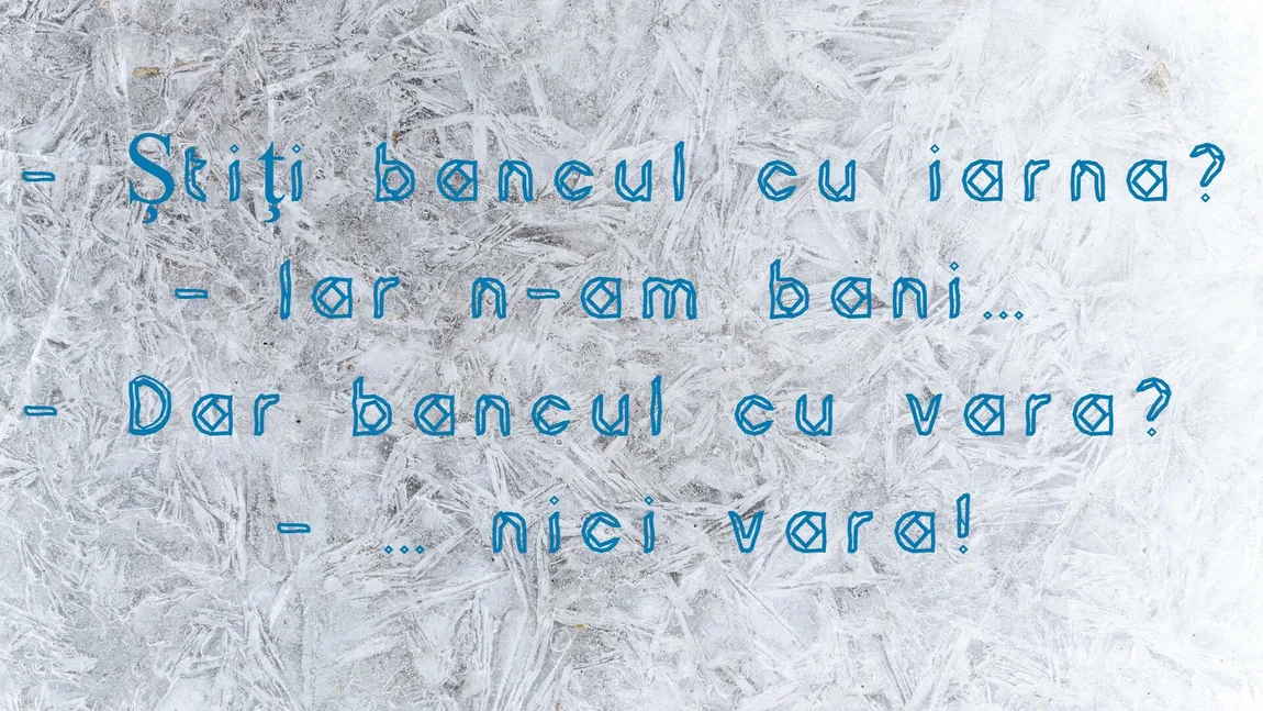 Bancul zilei despre iarnă: 