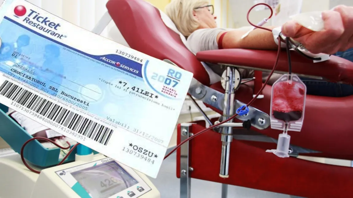 Tichetele de 280 de lei pentru donatorii de sânge ar putea fi anulate. Decizia vine de la Consiliul Europei