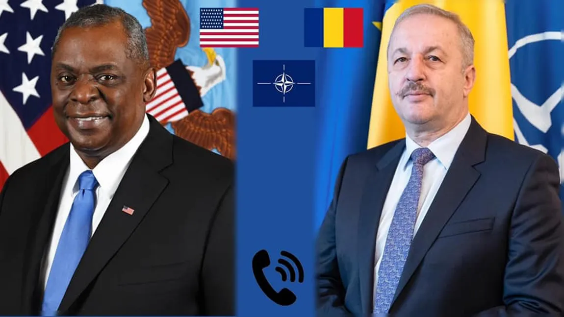 Vasile Dîncu a discutat cu secretarul Apărării al SUA despre protejarea României. 