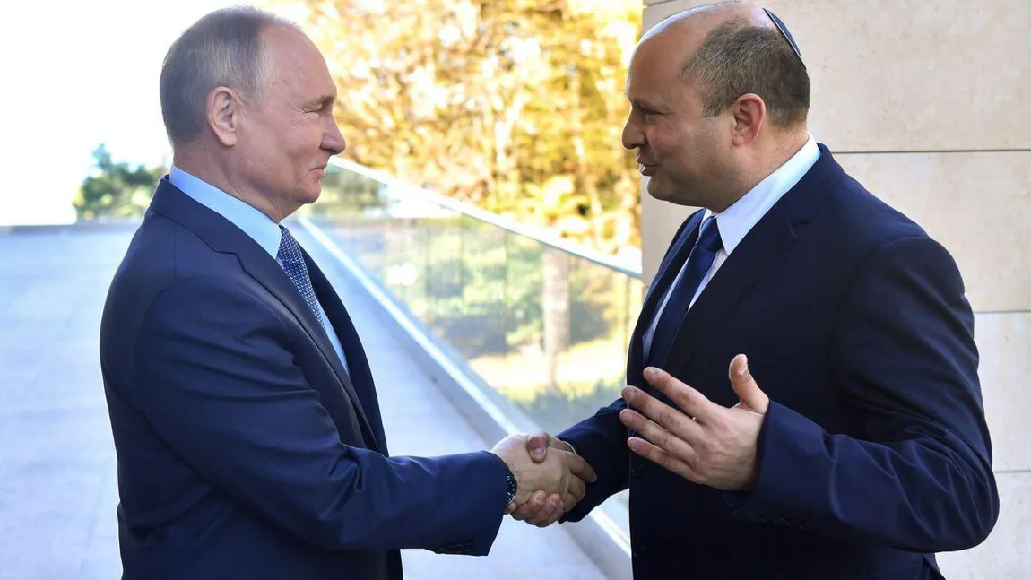 Premierul israelian Naftali Bennett, s-a întâlnit cu Vladimir Putin la Moscova. The Jerusalem Post: Zborul într-o zi de sâmbătă arată că există o problemă urgentă de securitate națională