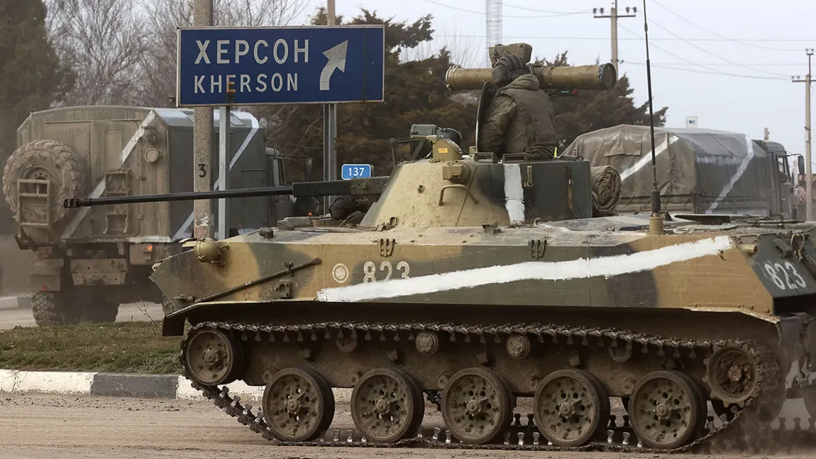 Război în Ucraina - Lupte grele miercuri dimineaţă, armata rusă a cucerit oraşul Herson
