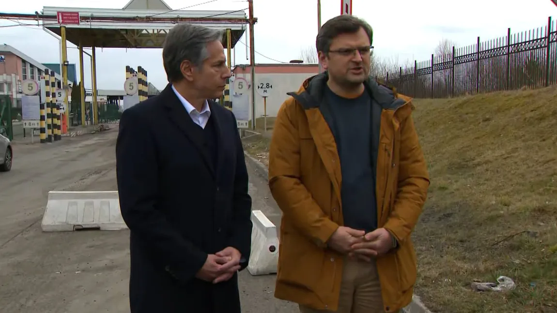 Blinken şi Kuleba s-au întâlnit la frontiera Ucrainei cu Polonia. Ce a cerut de urgenţă ministrul de externe din Ucraina