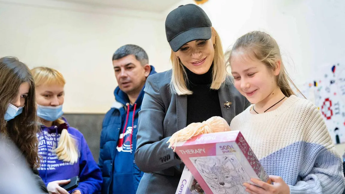 Gabriela Firea, vizită la refugiaţii din Ucraina cazaţi la Tulcea. 