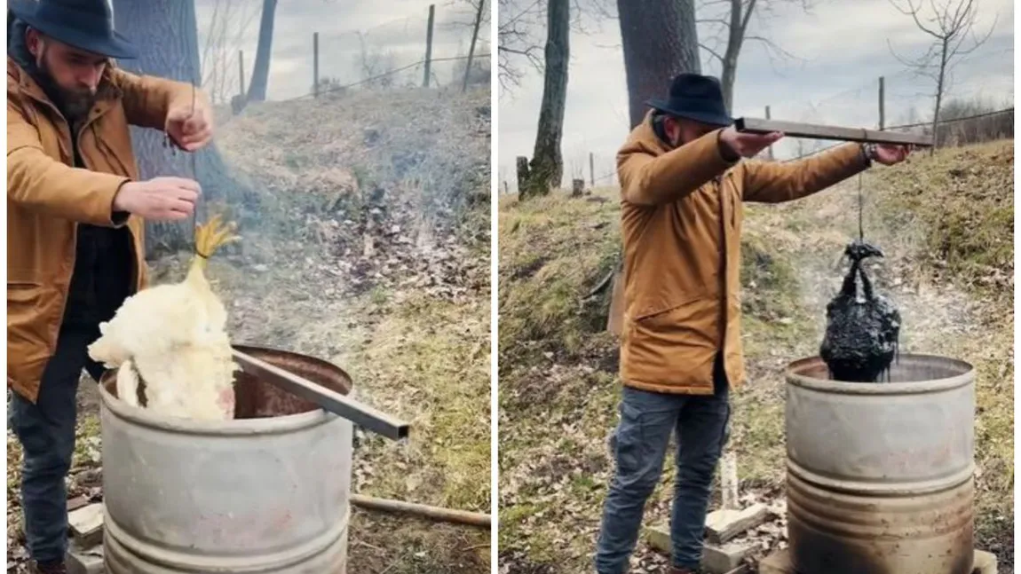 Găină coaptă în smoală! Rețeta uluitoare de pe șantierele comuniste! Gospodinele vor fi uimite când vor vedea acest video
