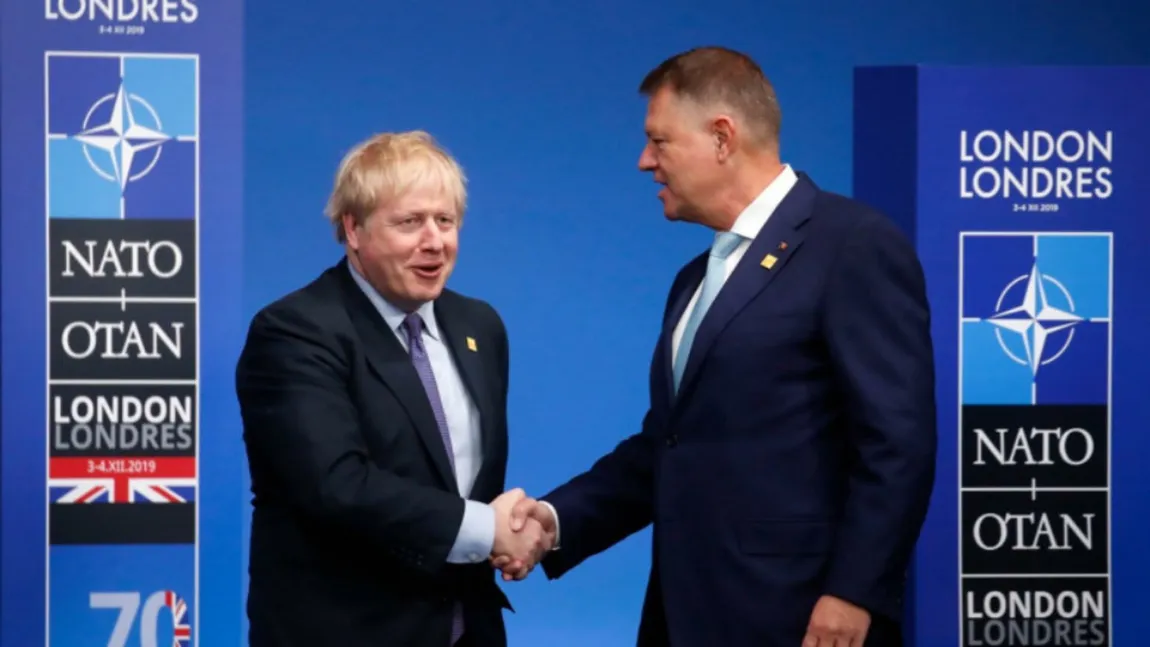 Iohannis a discutat cu premierul britanic Boris Johnson despre situaţia din Ucraina şi măsurile pentru întărirea flancului estic