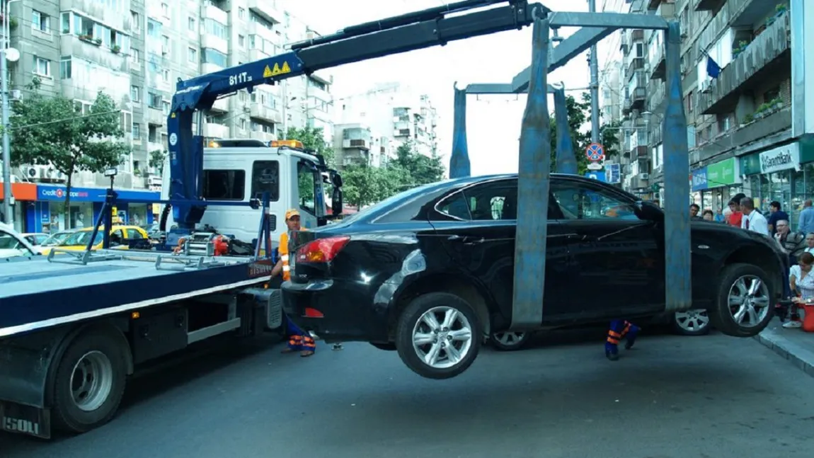 Atenţie şoferi! Noi reguli de ridicare a maşinilor staţionate neregulamentar în toată capitala! Şi primăriile de sector te pot lăsa acum fără autoturism