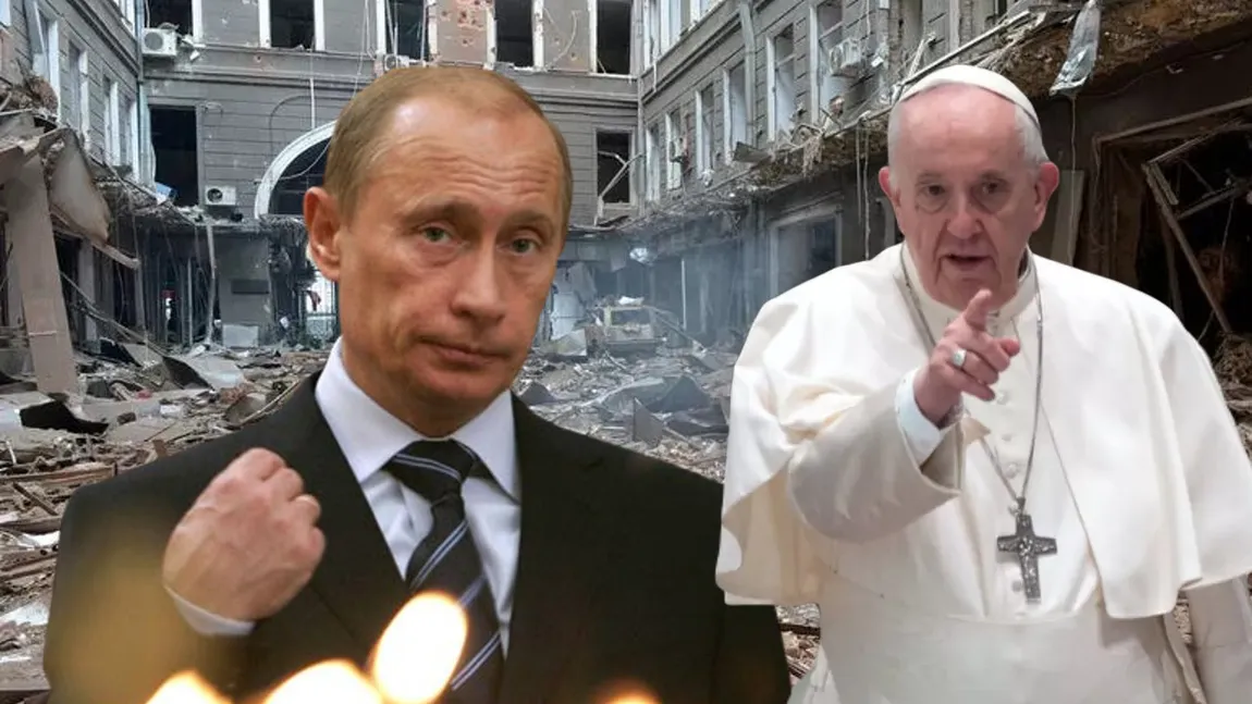 Papa Francisc îi transmite un mesaj ferm lui Vladimir Putin: 