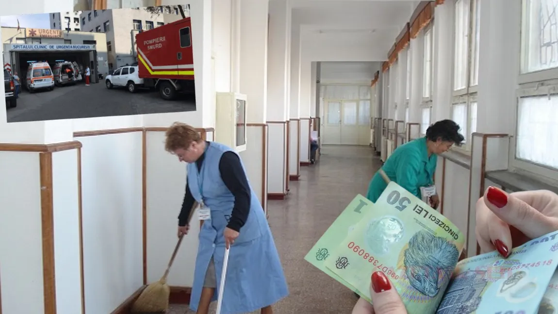 Ce salariu primește lunar o femeie de serviciu care lucrează la un spital din București