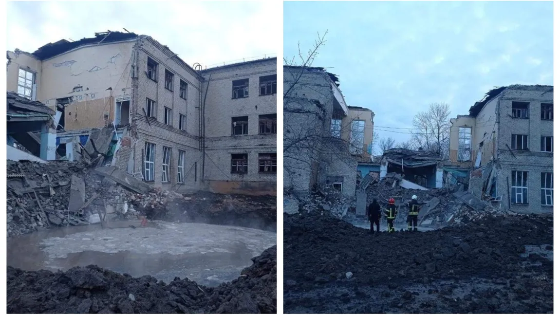 Noi bombardamente în vestul Ucrainei în a 41-a zi de la invazia Rusiei: O şcoală din Kramatorsk a fost distrusă, un crater de zece metri s-a format în curte