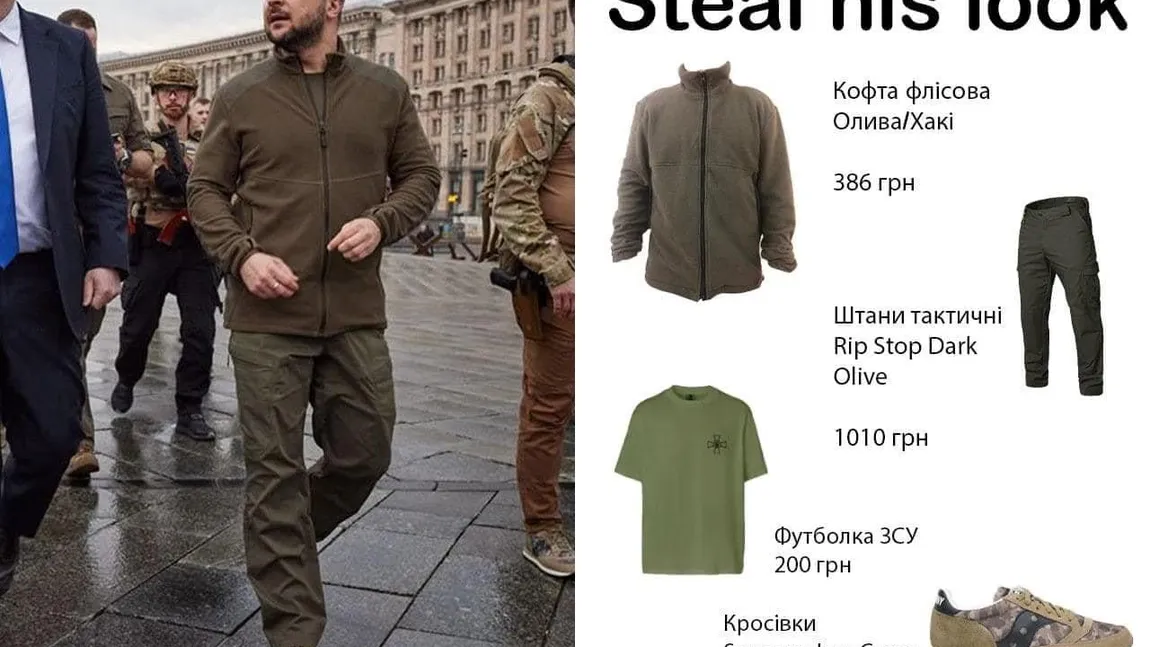 Acum poţi să te îmbraci ca Zelenski. Cum s-au viralizat hainele purtate de preşedintele ucrainean şi cât costă