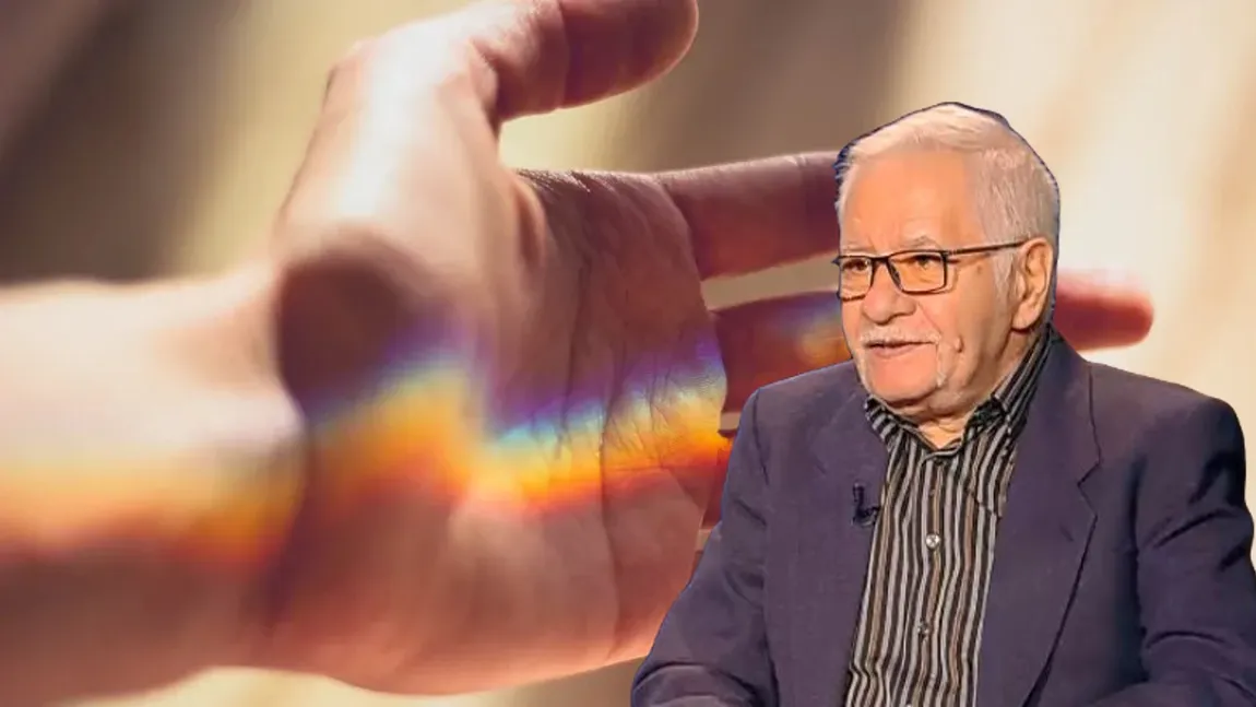 Mihai Voropchievici arată semnul din palmă care dezvăluie ce talent ascuns ai