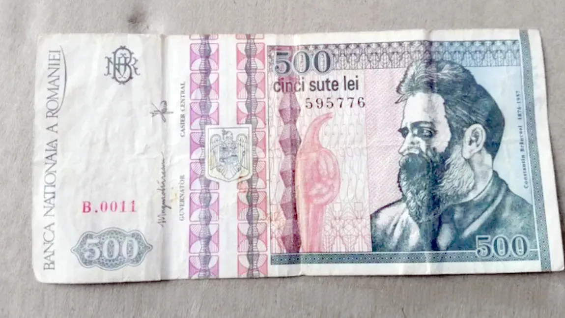De necrezut! Cât poate să coste o bancnotă de 500 de lei cu Brâncuși pe OLX. Dacă încă o mai aveți puteți primi bani frumoși pe ea