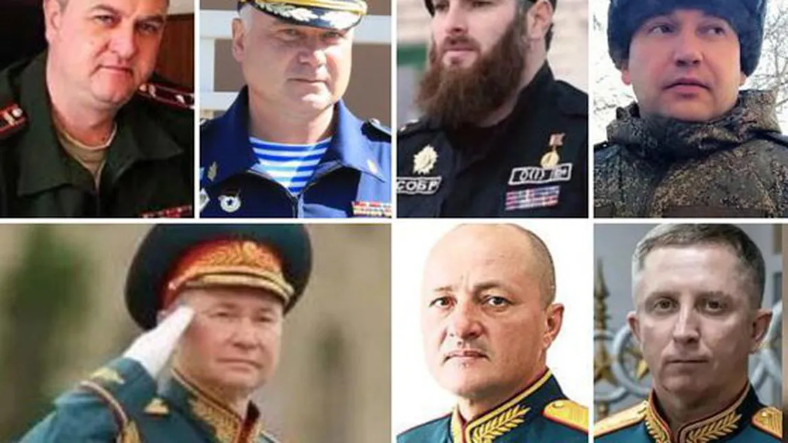 Martirii lui Putin: 12 generali au căzut pe front în Ucraina. Niciodată de la Stalingrad nu au căzut atât de mulţi