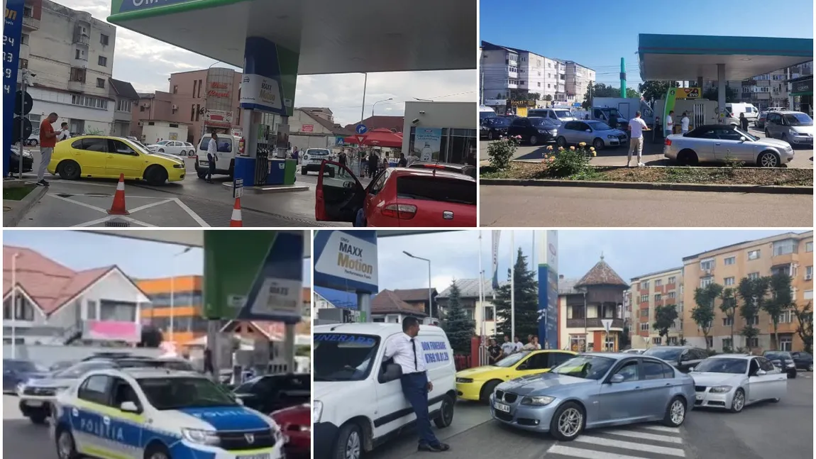 Protest împotriva preţului carburanţilor la benzinării. Mai mulţi şoferi au blocat pompele staţiilor de alimentare